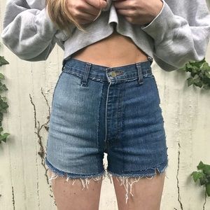 Vintage cutoff denim shorts